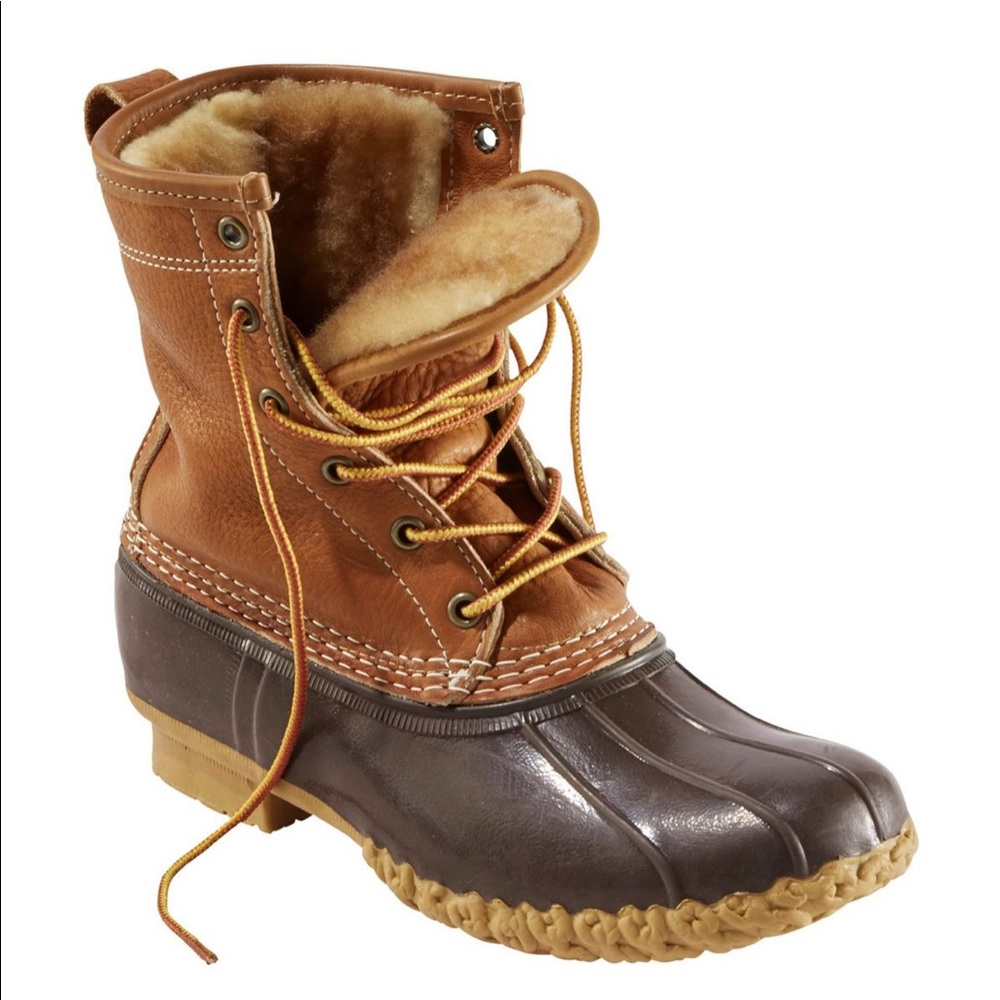 L.L. Bean Sherpa Lined Brown Boots